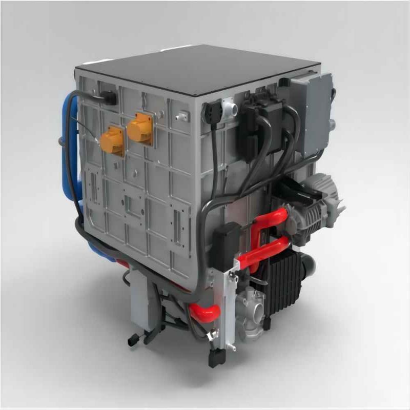 Vattenkyld 100KW vätebränslecellstapel för bilbruk